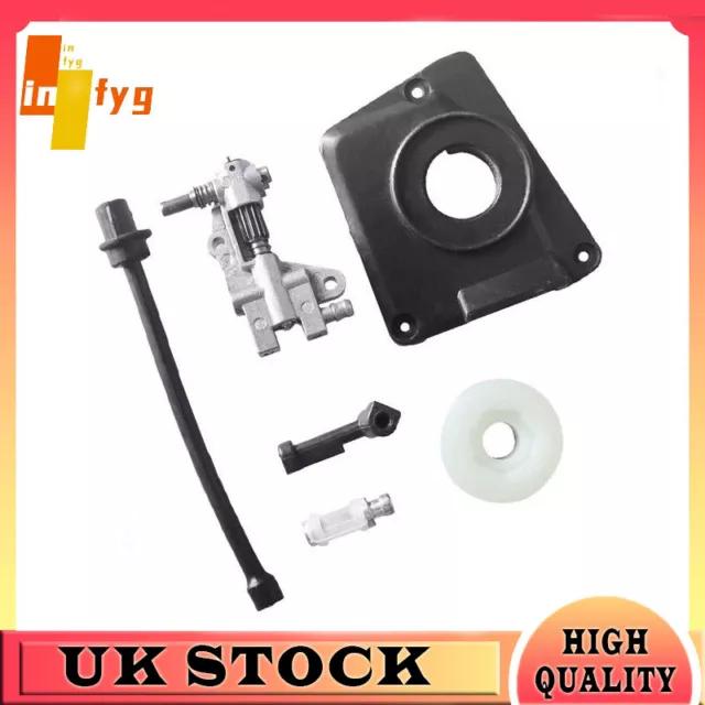 Oil Drive Pump Worm Gear Cover Kit For CHINESE CHAINSAW 4500 5800 45CC 52CC 58CC