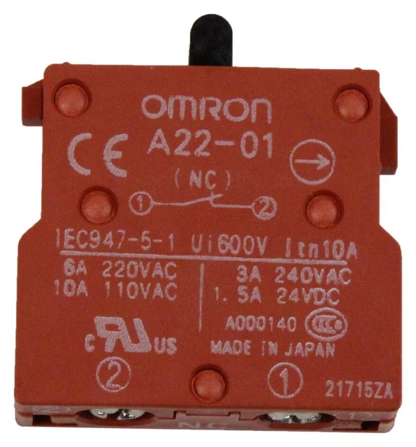 Omron Estop SPST-NC CONTACT BLOCK