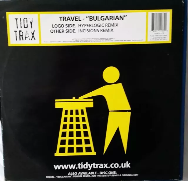 Travel Bulgarian 12" Remixes Tidy Trax Tidy121T2 Free Shipping