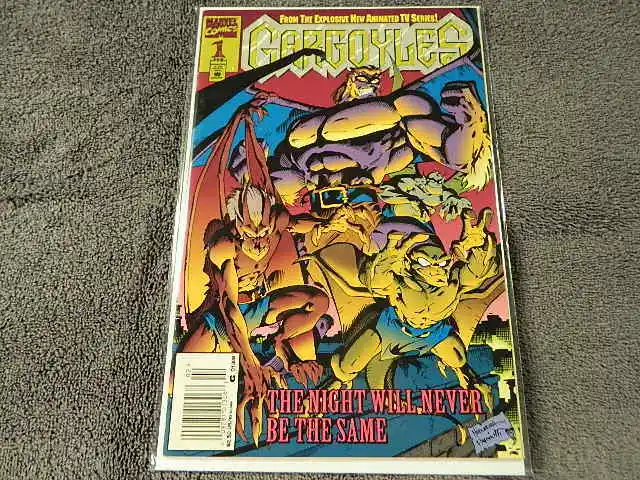 1995 MARVEL Comics GARGOYLES #1 Newsstand - 1st ap. Of DISNEY'S Gargoyles VF/NM