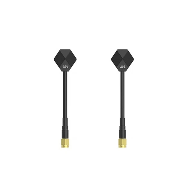 L'antenna Ad Alto Guadagno RHCP da 5,8 GHz 3dBi per Droni da Corsa FPV Migliora La Precisione della Potenza del Segnale(Inner Hole-Rosso