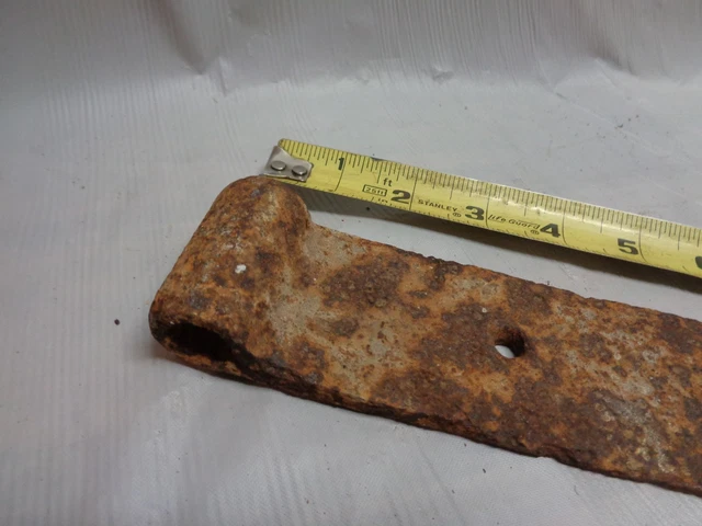 Antique Barn Door Hinge 36" Long Button End (F1005-63) 3