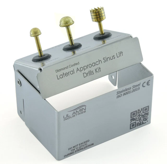 Dental Lateral Approach Diamond Burs Kit Sinus Lift Stainless Steel CE