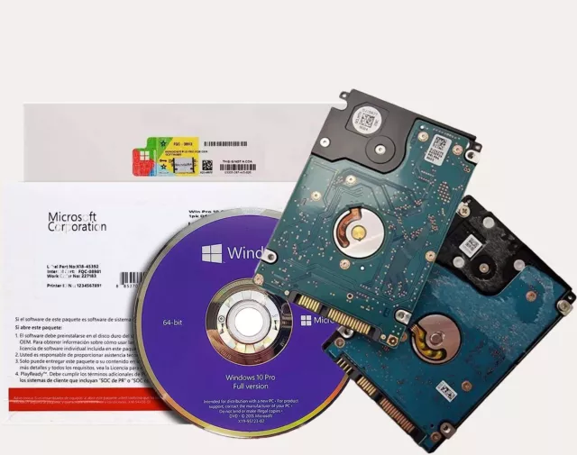 MS Windows 10 Professional Pro DVD & Product Key Pack Sealed UK Stock
