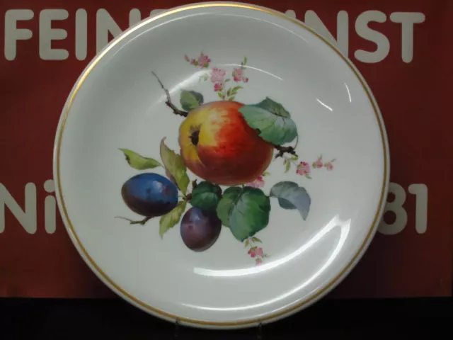 MEISSEN GROßER 32CM PRUNK TELLER- PLATTE MIT OBST MALEREI 1.WAHL