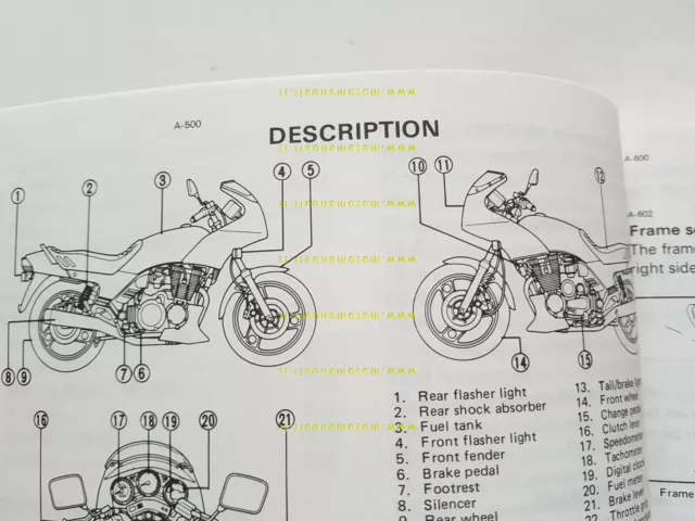 Yamaha XJ 900 F 3NG 1989 manuale uso manutenzione ITALIANO originale 3