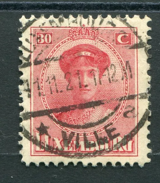 LUXEMBOURG, 1921-22, timbre CLASSIQUE 127, G D CHARLOTTE oblitéré, VF used stamp