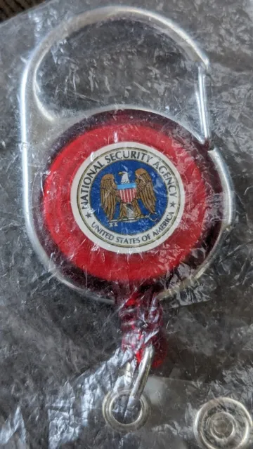 National Security Agency NSA Retractable Badge Pull Lock Clip New SIP FREE Ship!