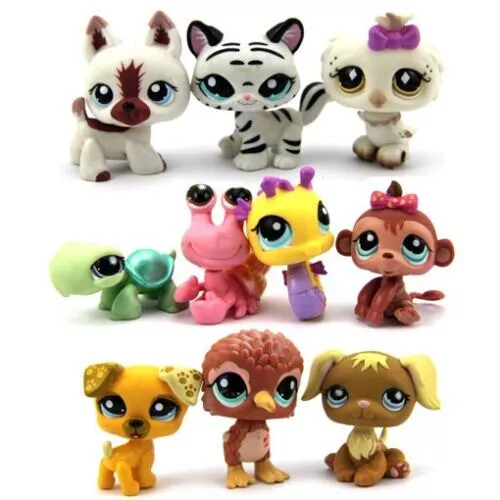Zufällig 20pcs LPS My Littlest Pet Shop Hasbro Figuren Welpen Kätzchen Geschenk