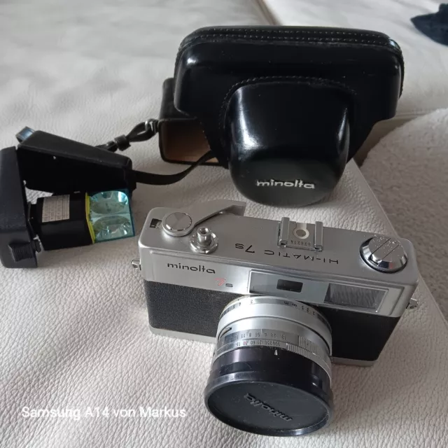 MINOLTA Hi-Matic 7s Kamera / Fotoapparat MIT Tasche!