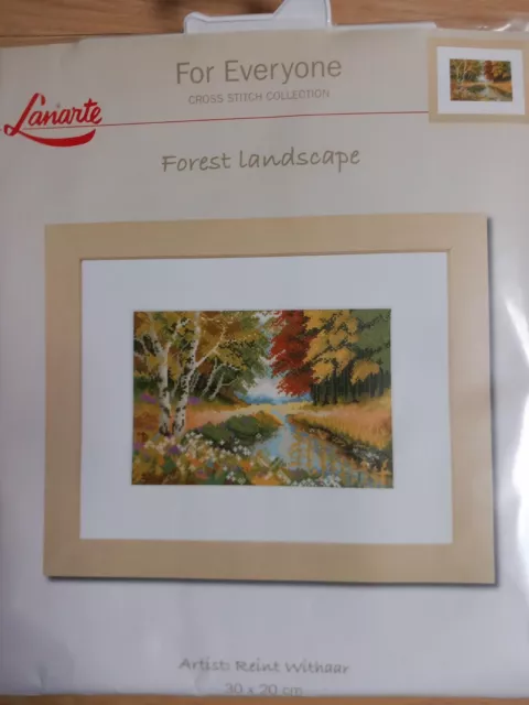 lanarte cross stitch kit Forest Landscape  Reint Withaar 14