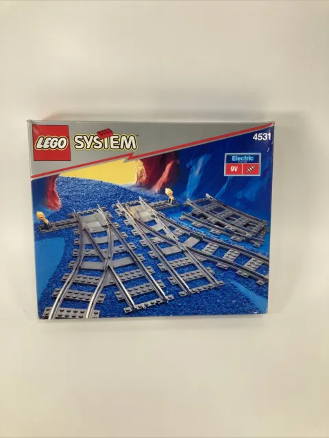 LEGO 4531 - Manual Points Switch- 9V Train Track -World City (NEW Open Box Read)