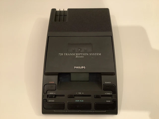 Philips 720 Transcription System Executive Type Lfh 0720/00 -Untested-Sold As Is