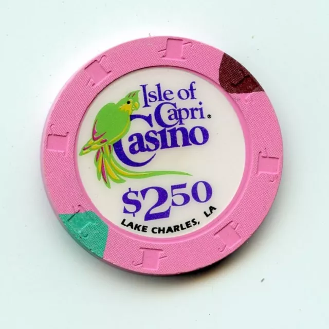 2.50 Chip from the Isle of Capri Casino Lake Charles Louisiana 2