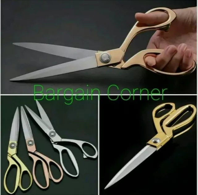 10.5" Large Sharp Cut Tailoring Scissor Sewing Cloth Leather Fabric Paper 1Pcs