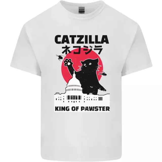 Catzilla Funny Cat Parody Kids T-Shirt Childrens