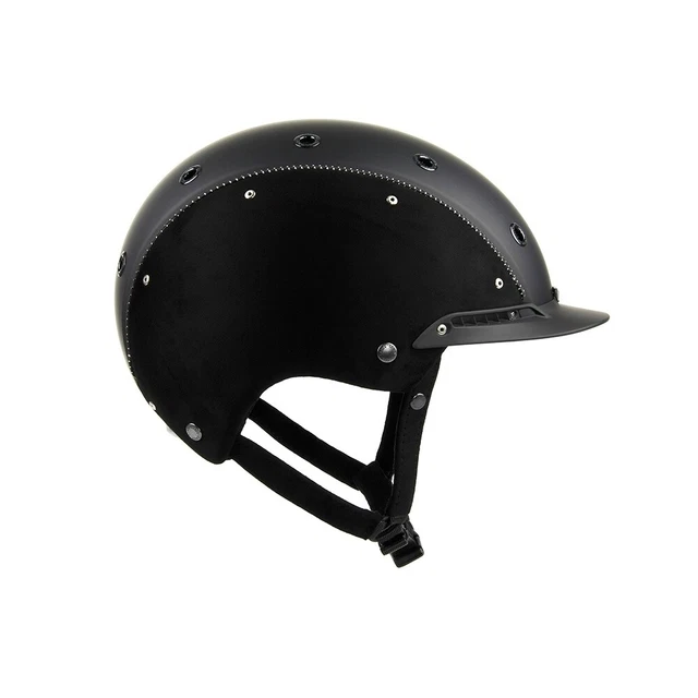 Reithelm Reitkappe Reiterhelm CHAMP-3 NUBUK Casco schwarz