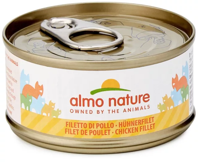 Almo Nature Mega Pack Natural au Filet de Poulet - Nourriture Humide pour Cha...