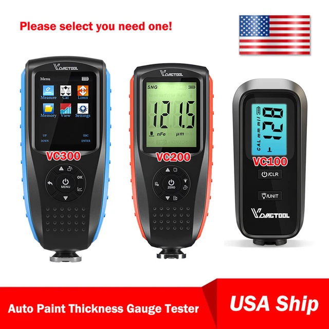 DIGITAL CAR PAINT Film Coating Thickness Gauge Measuring Meter Tester
