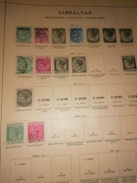 Briefmarkensammlung Gibraltar aus Nachlass