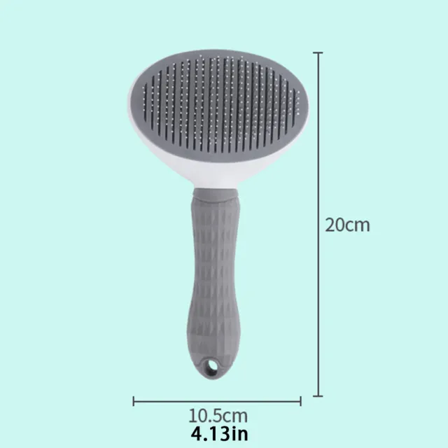 Pet Hair Remover Dog Cat Comb Grooming Massage Deshedding Self Cleaning Brush 11