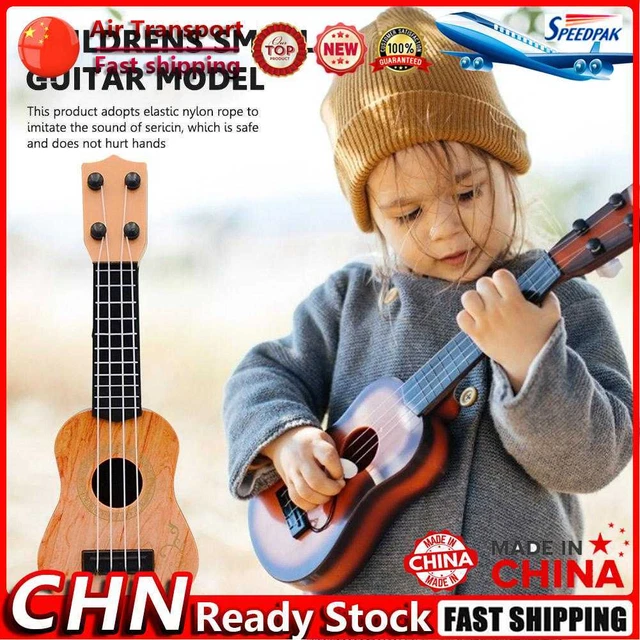 4 String Mini Guitar Musical Instruments Childrens Education Toy (B Yellow) Fr