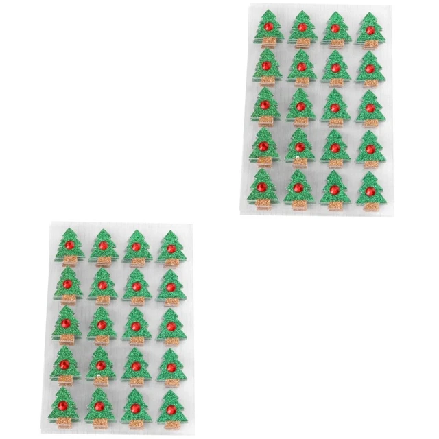 2x Glitter Aufkleber Weihnachten Fenster Aufkleber Weihnachten Fenster Klammert