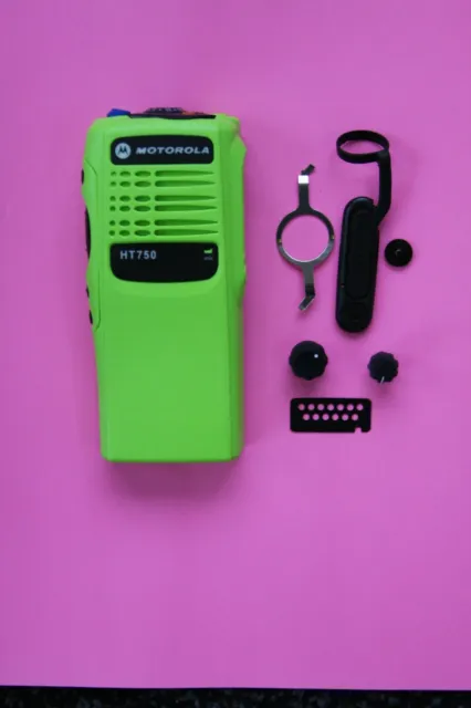 GREEN Motorola HT750 16 Channel Refurb Housing Kit
