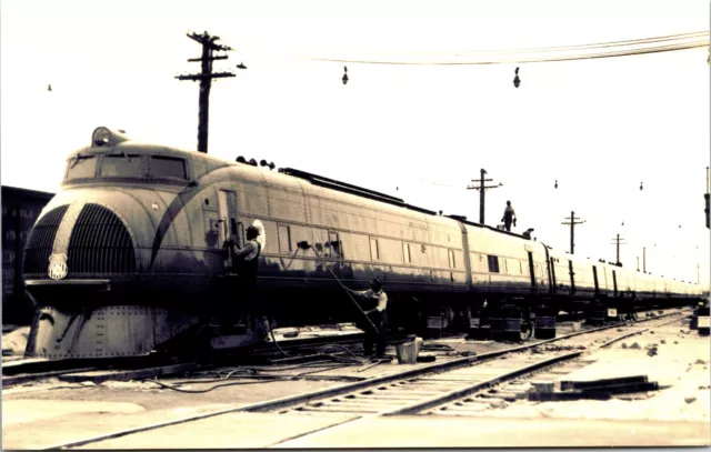 Union Pacific Streamliner Railway RPPC Postcard Train Railroad Reprint