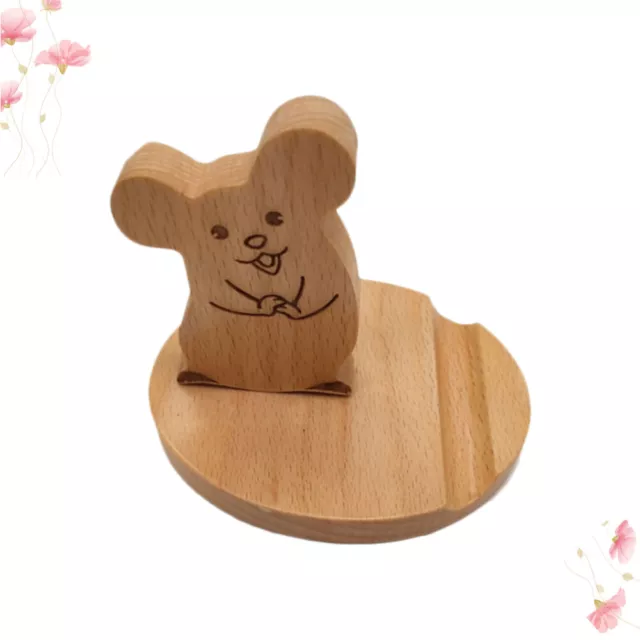 M Wooden Cell Phone Stand Holder Dock Telephone for Office Desk