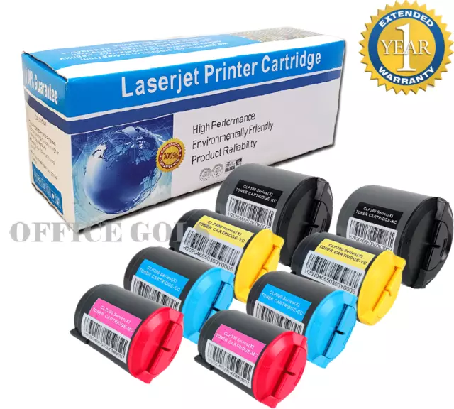 8 PK Black & Color Toner for Samsung CLP-300N Printer CLX-2160N CLX-3160FN BCMY