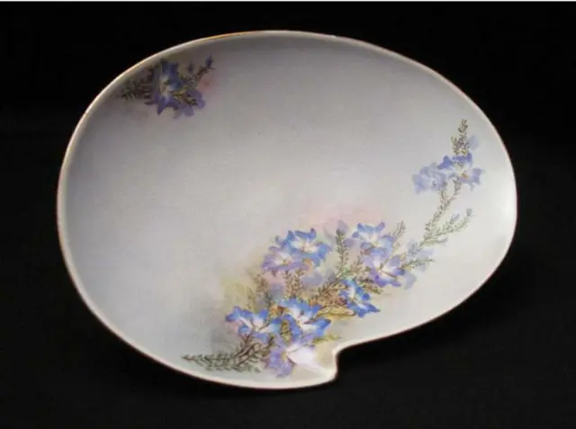 Signed Alva Gooden Wa Handpainted Western Australian Wildflower Porcelain Dish