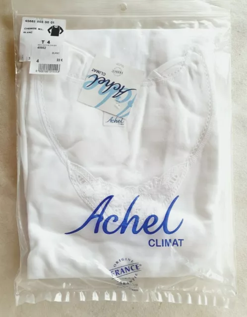 maillot de corps manches longues neuf taille 4 marque Achel étiqueté 22€ (mer)