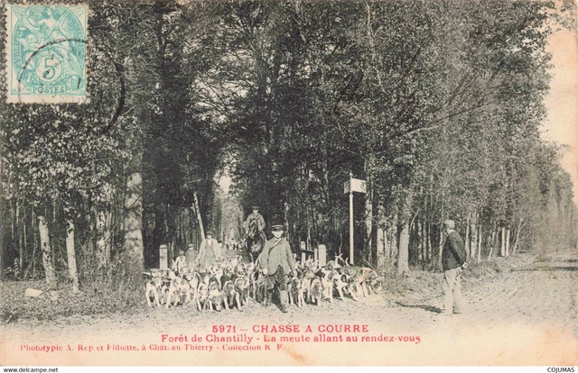 60 - CHANTILLY - S07488 - Chasse � Courre For�t La Meute allant au Rendez Vous