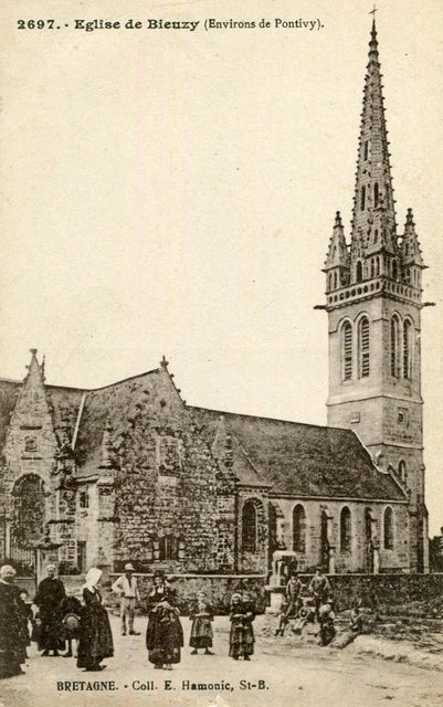 CARTE PLUMELIAU BIEUZY Eglise de Bieuzy EUR 6,50 PicClick FR