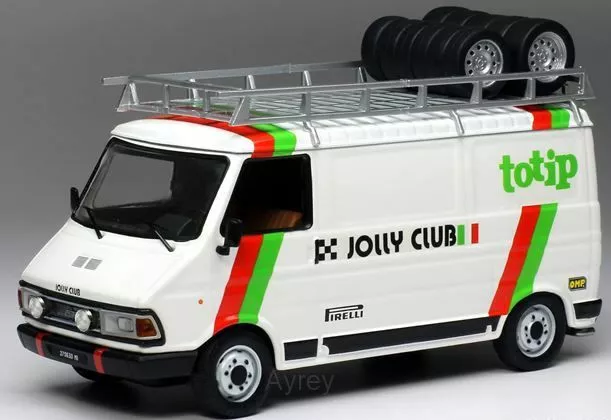 Ixo Models Fiat 242 Assistance Van Totip Jolly Club 1985 1-43 Scale Rac279X