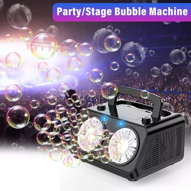 Bubble Machine Automatic Bubble Blower 20000+Bubbles Per Minute Bubble Maker New