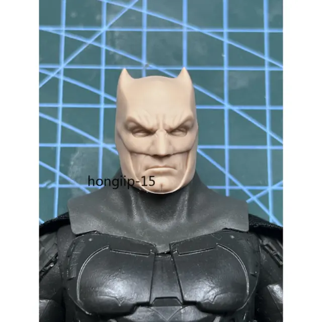 1:6 Batman Ben Affleck Head Sculpt Carved For 12" Male Action Figure Body Gifts 3