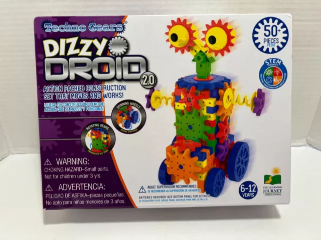 New Techno Gears Dizzy Droid Building Play Set With Continuous Track 50+ Pieces
