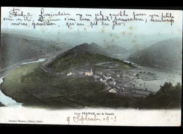 FRAHAN-LA-SEMOIS (BELGIQUE) VILLAS & EGLISE en 1903