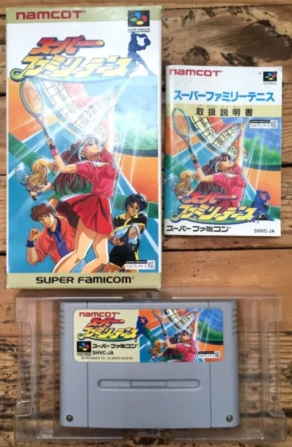 Super Family Tennis Complet Nintendo Famicom Snes Sfc Ntsc Japanese Cib Ovp Jeu