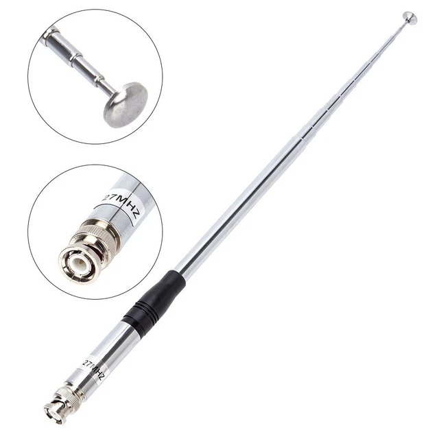 Ricezione ottimale del segnale con soluzione portatile antenna telescopica HT 27 MHz BNC