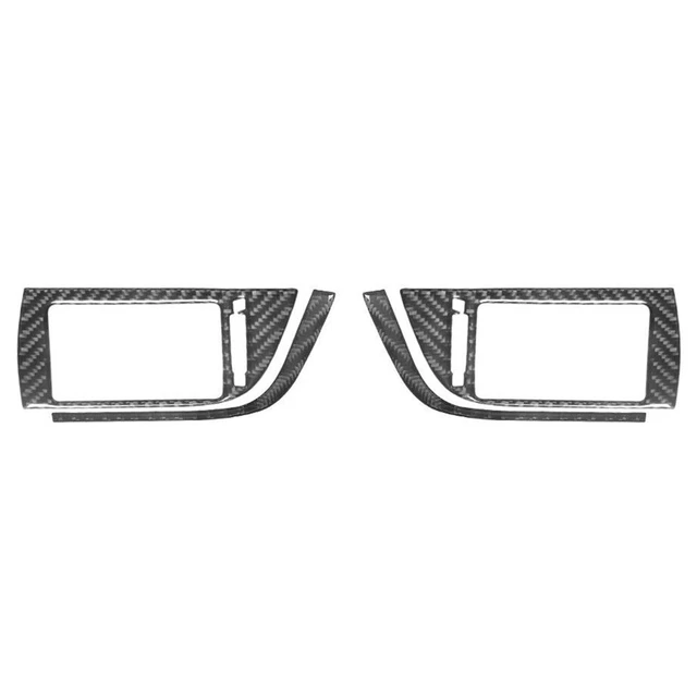 Set interni sfiato interni auto per Camry 2012-14 fibra di carbonio nero