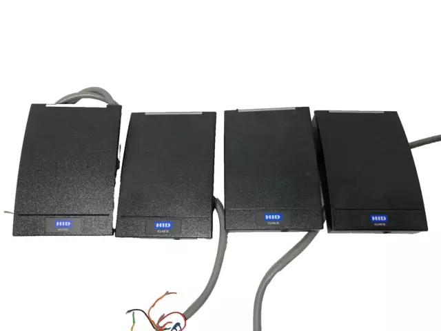Lote de 4 lectores de tarjetas inteligentes HID 920 iCLASS SE R40 serie mixto P/N