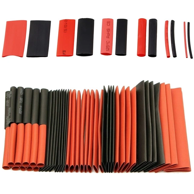Tubo termoretraibile mezzo rosso mezzo nero 2 1 rapporto di restringimento 12 ta