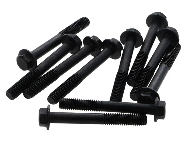 Vis à embase M6x45 10 pièces noir