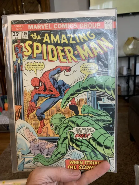 Amazing Spider-Man # 146 - (Fine) -When Strikes The Scorpion-Aunt May-Jackal
