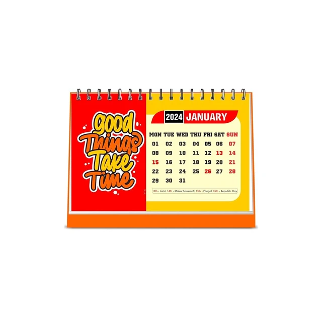 MOTIVATIONAL DESK CALENDAR 2024 with Quotes 12 Monthly Pages with Thick