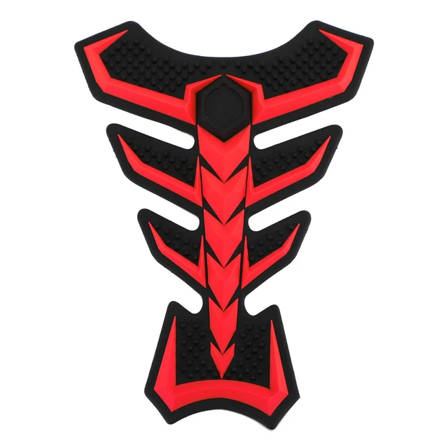 Motorcycle Tank Pad Sticker Protector Motorbike Scratch Pad Black-Red A10