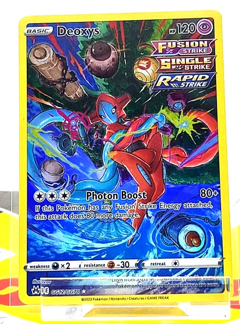 Pokemon Crown Zenith / Zenit der Könige 2023 Englisch Art Rare Deoxys GG12